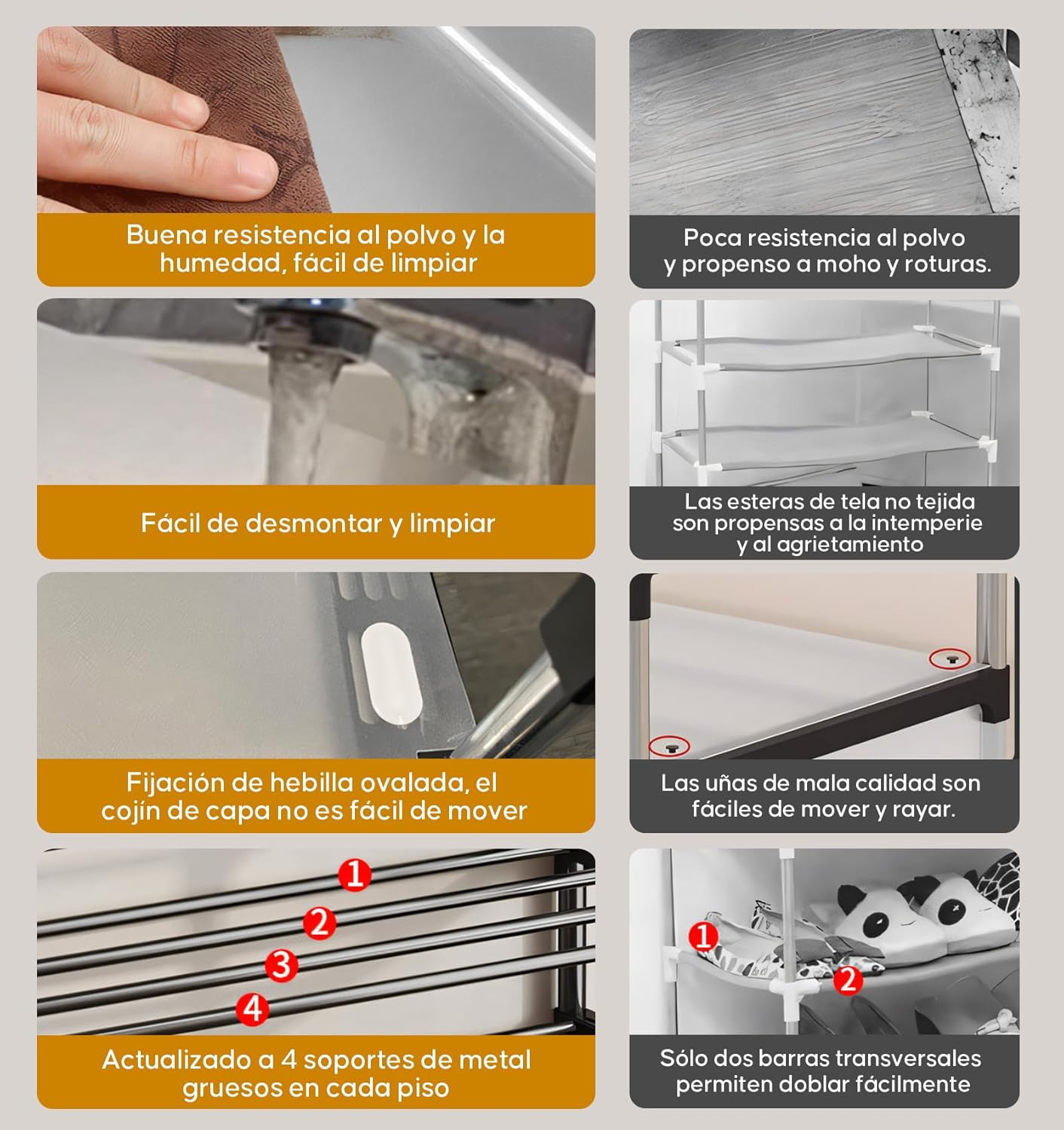 Dust Proof Coat & Shoe Rack with Hooks