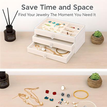 3-Drawer Acrylic Jewellery Organzier