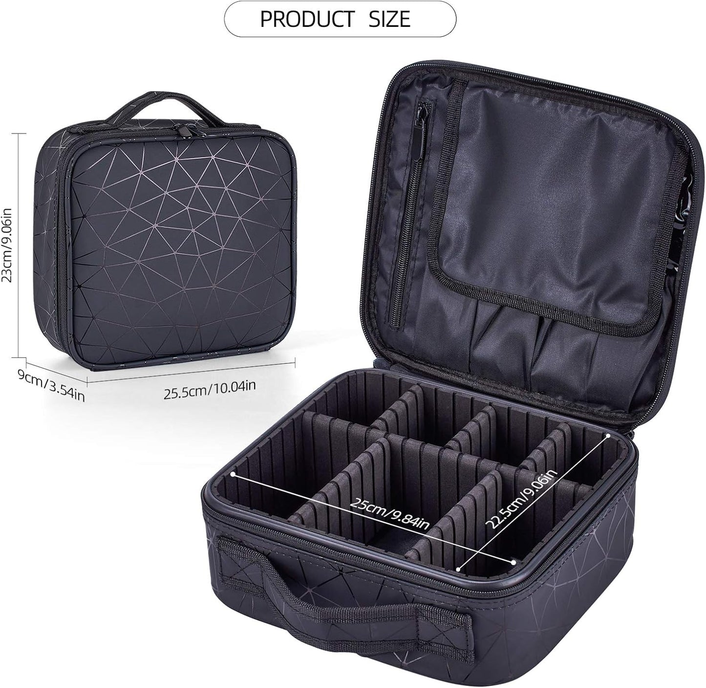 Diamond Cut Cosmetics Bag For Makeup