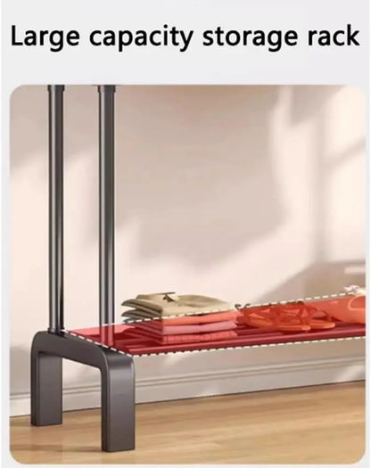 Metal Clothing Rack Double Pole