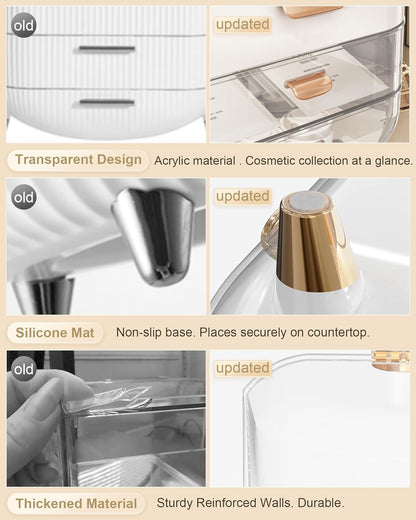 Premium Dustproof Makeup Organizer with Drawers