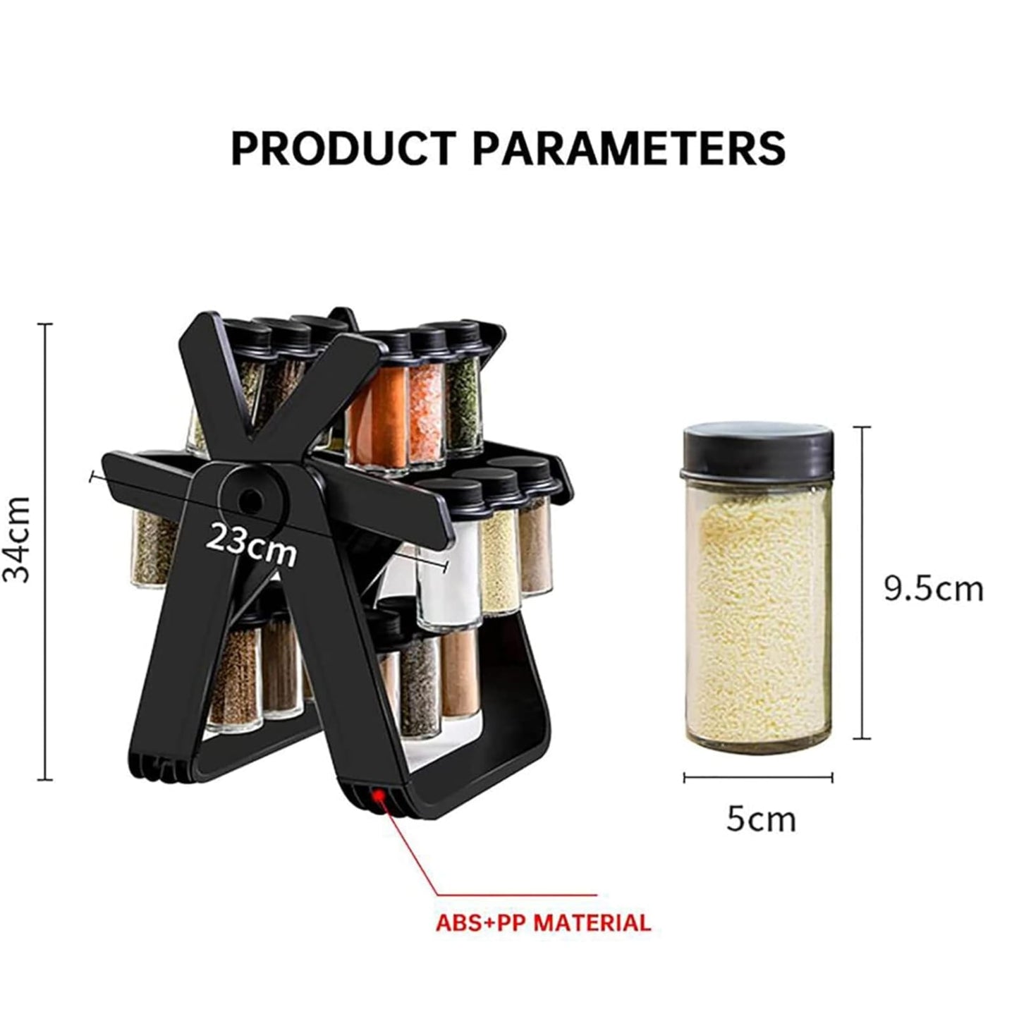 360° Rotating Ferris Wheel Spice Rack