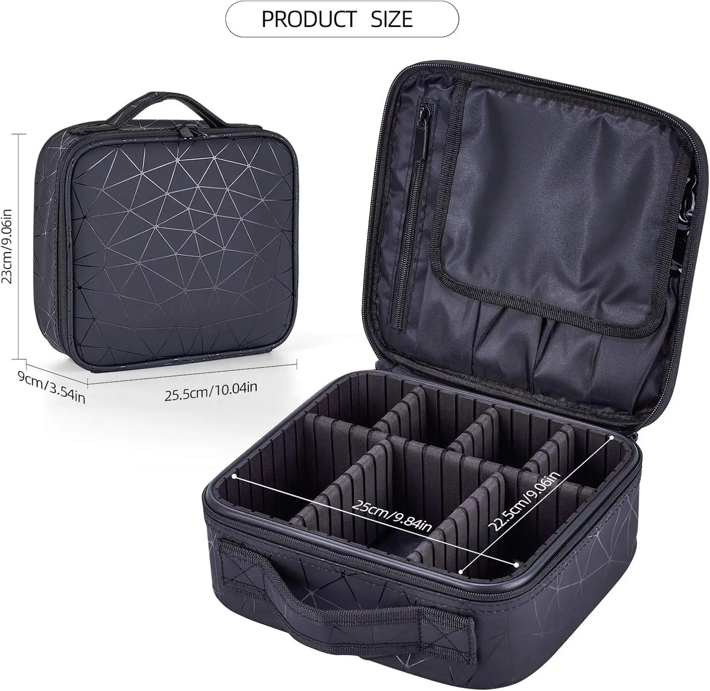 Diamond Cut Cosmetics Bag For Makeup