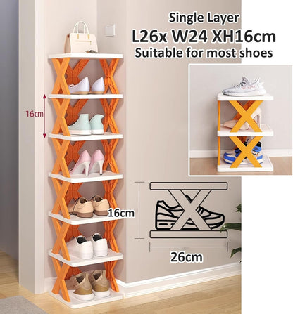 X Shape Shoe Rack