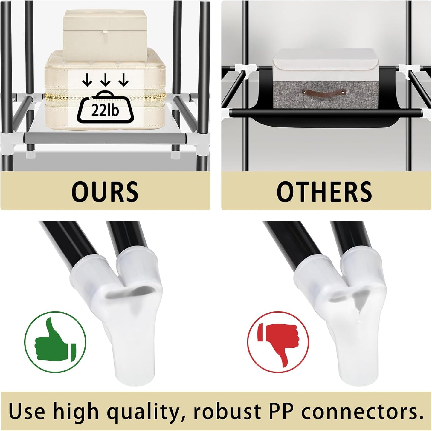 3 Door Foldable Wardrobe