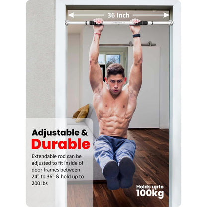 Iron Door Way Gym Bar – Adjustable Pull Up Bar for Doorway