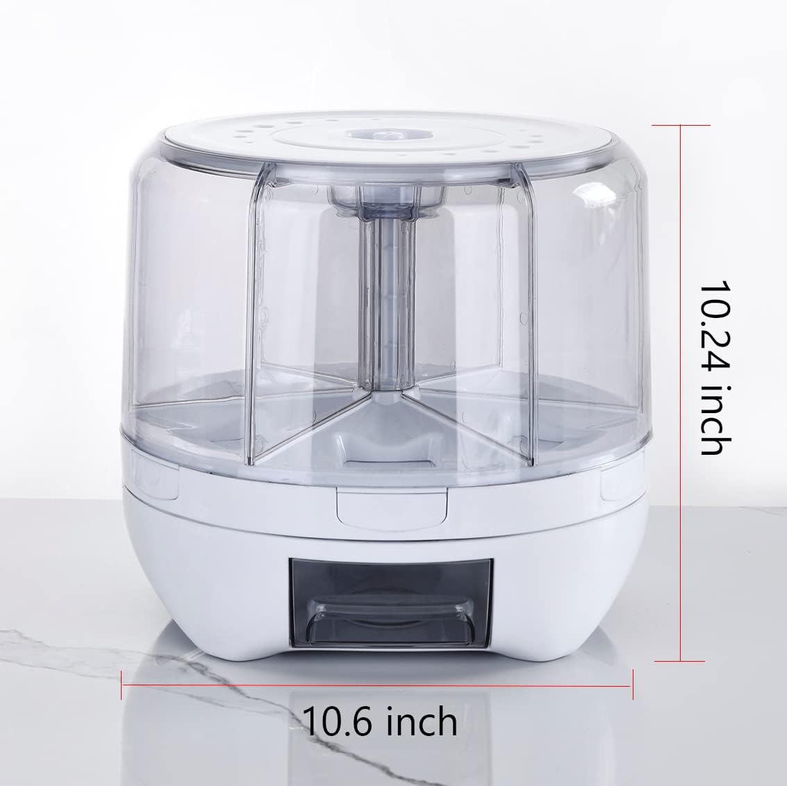 360° Rotating Rice Food Dispenser