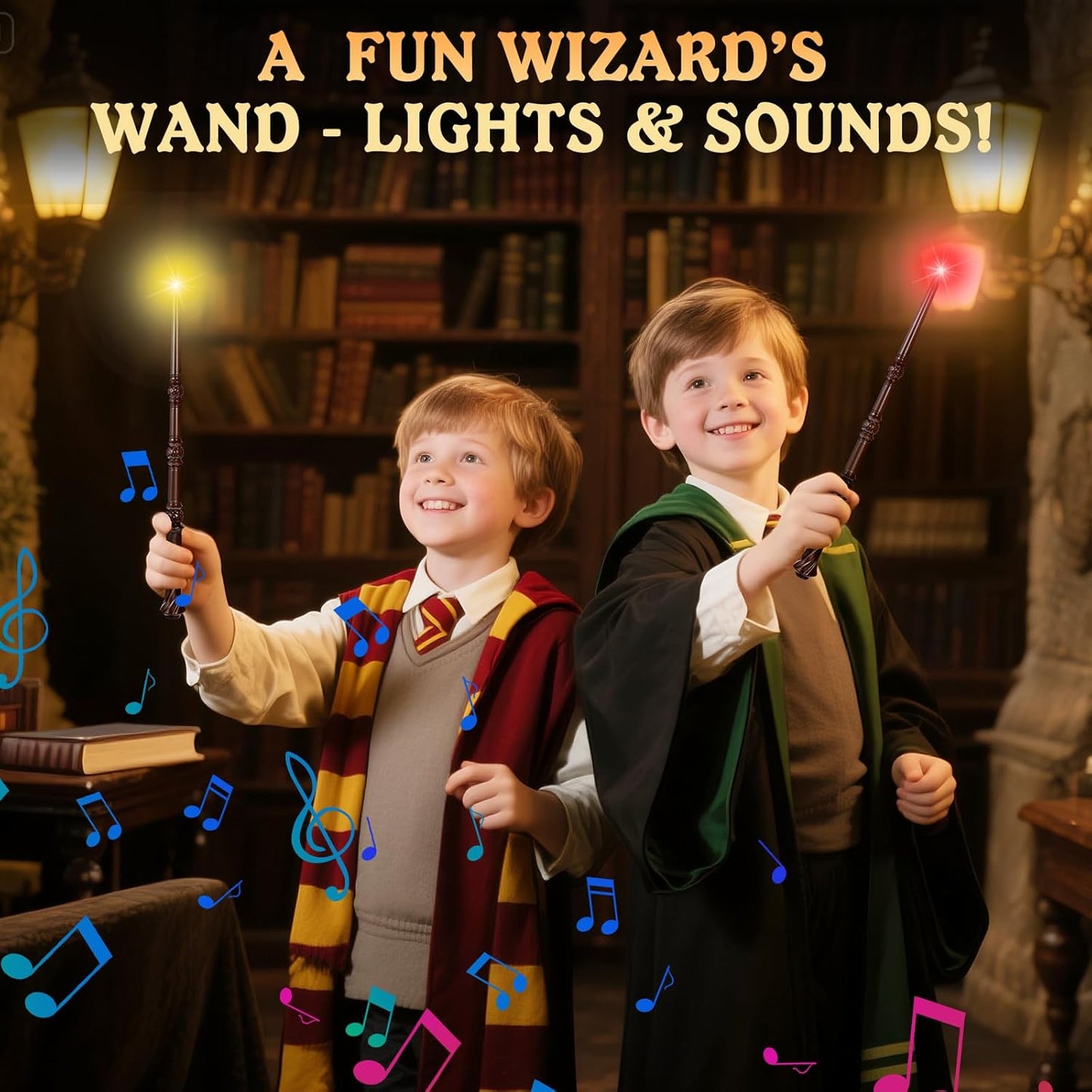 Harry Potter Wooden Magic Wand with Fire Ball
