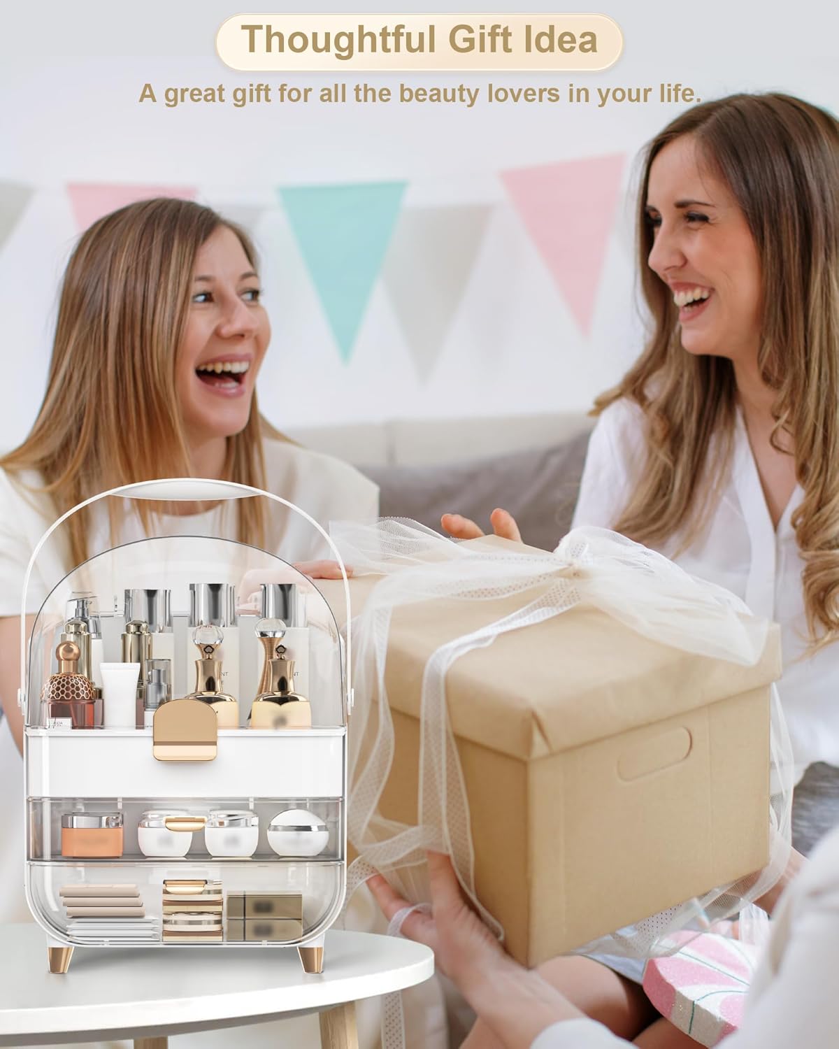 Premium Dustproof Makeup Organizer with Drawers