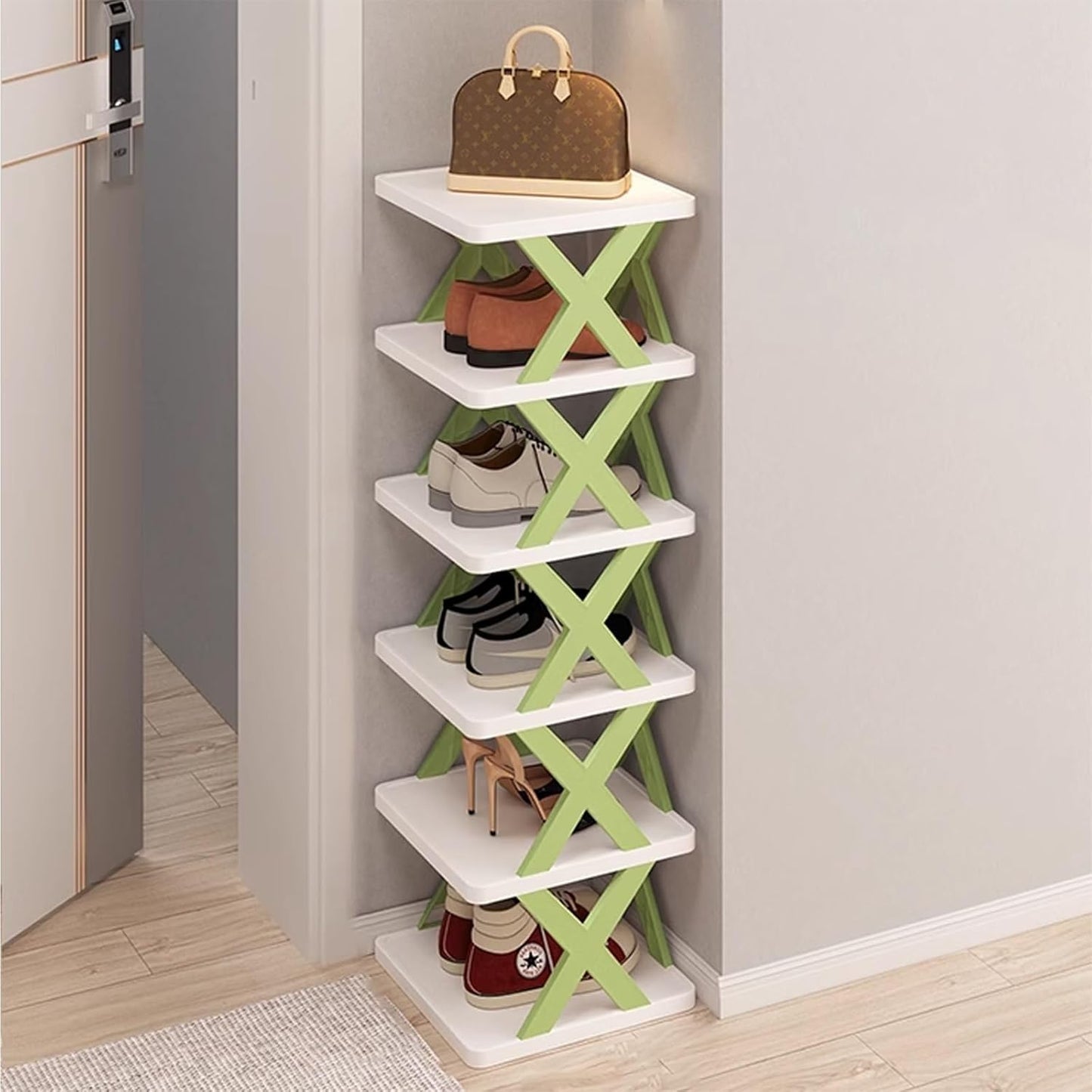 X Shape Shoe Rack