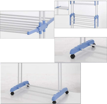 Attachable 3-Layer Clothes Drying Rack