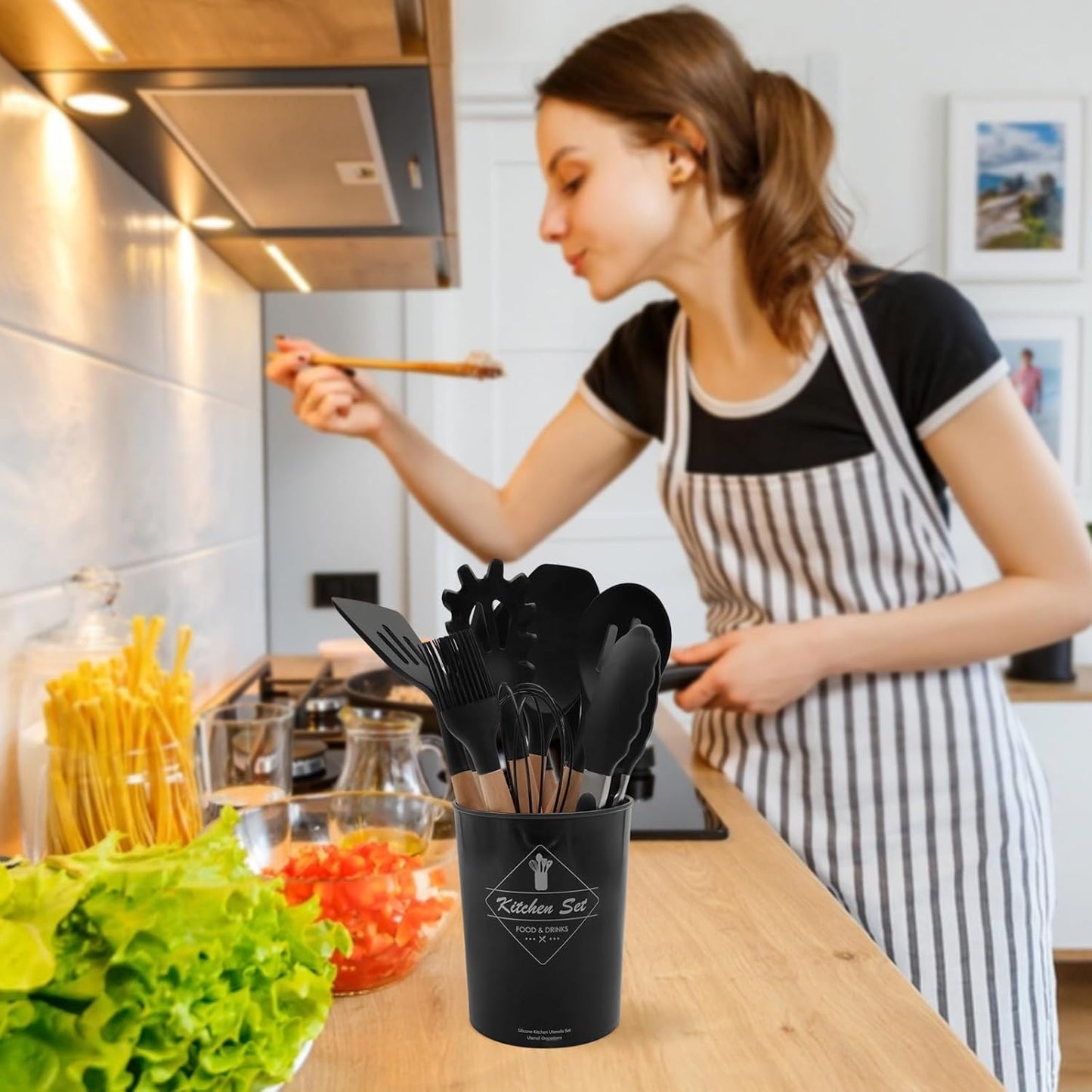 12 Piece Silicone Spoon Set