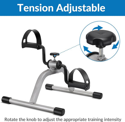 Mini Exercise Bike - Pedal Exerciser - Arm & Leg Trainer - Home Fitness Cycle