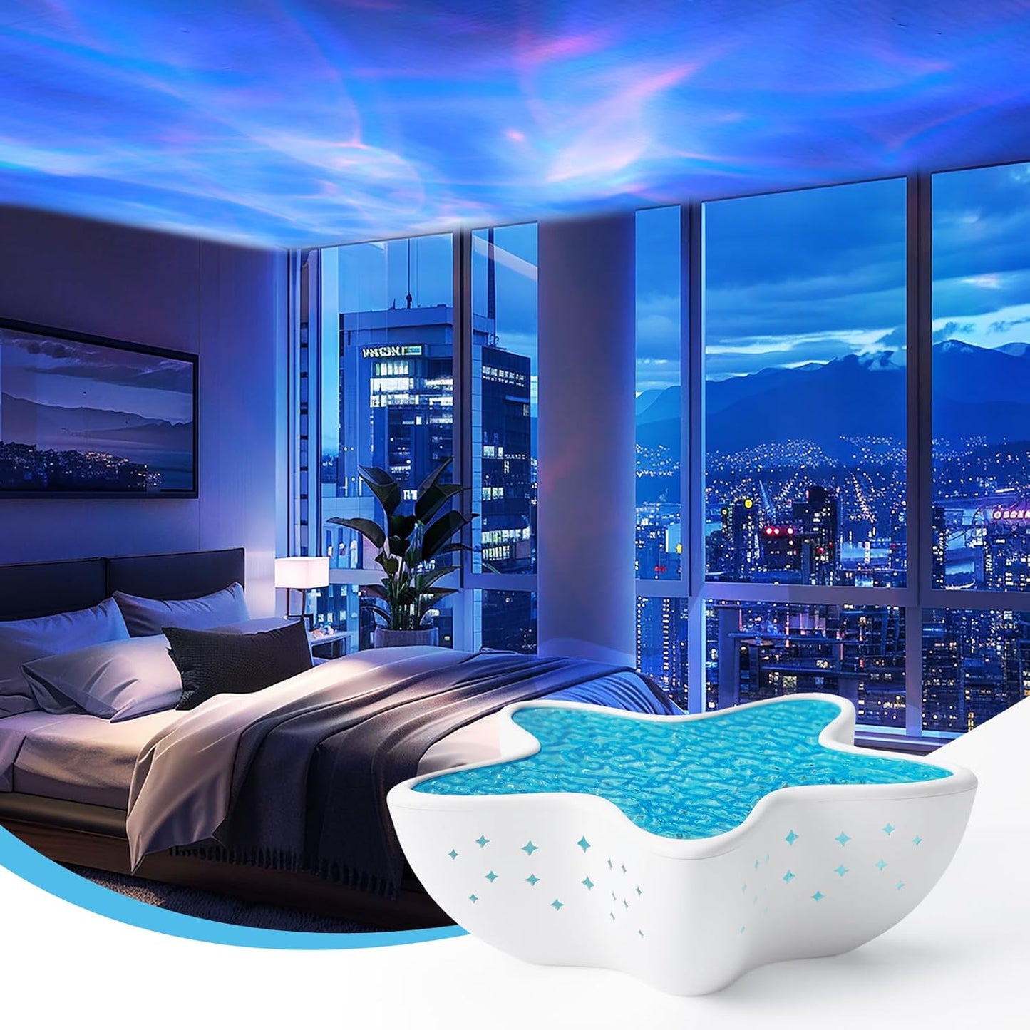 Starfish Ocean Lamp - Ceiling Wave Projector
