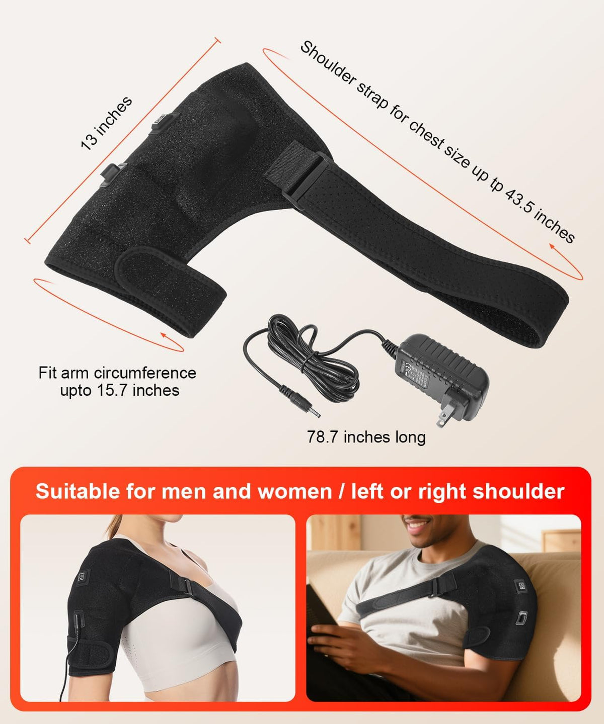 Shoulder Massager - Shoulder Support - Shoulder Warmer - Shoulder & Arm Massager