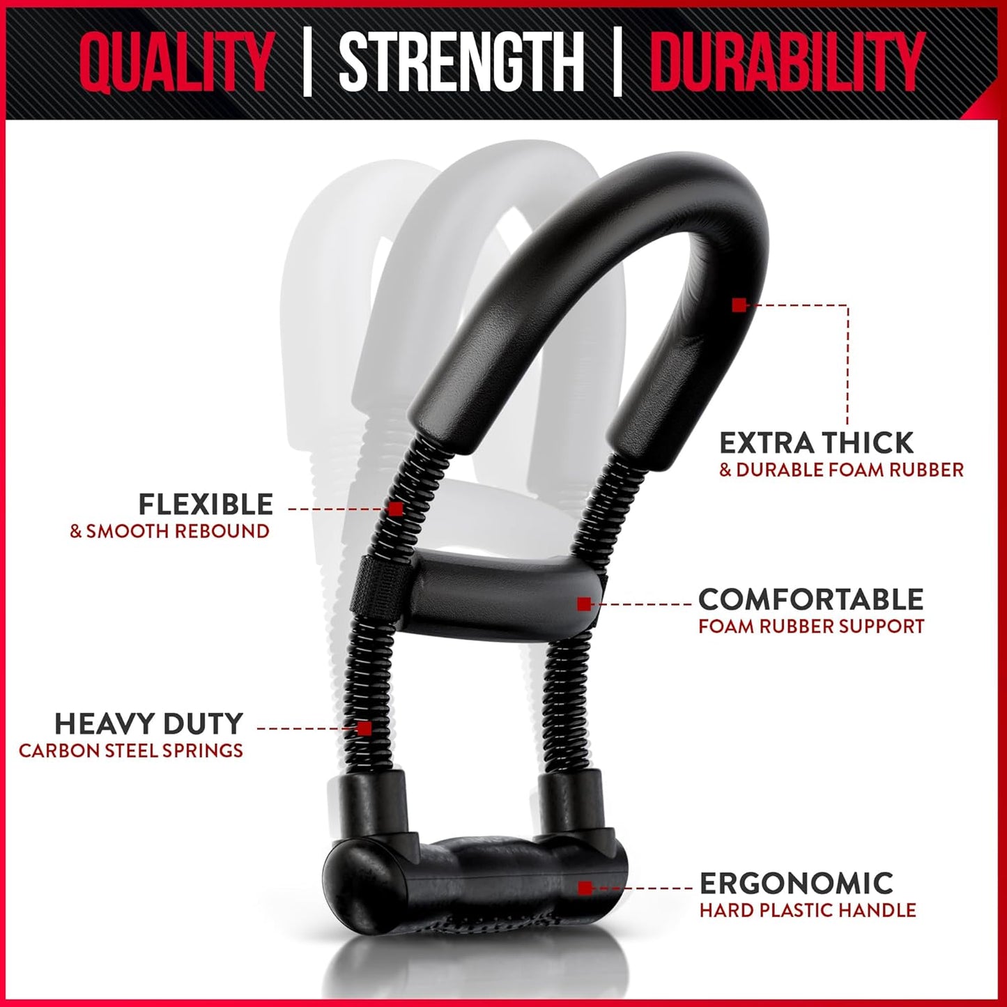 Forearm Exerciser - Wrist Strengthener - Arm Trainer & Forearm Flexor