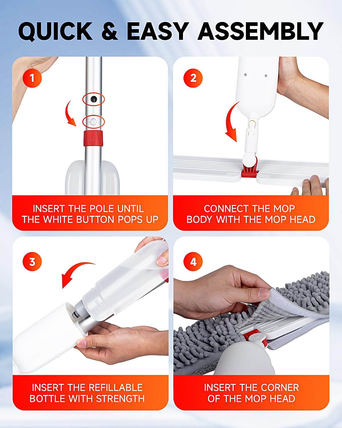 Water Spray Mop for Floor Cleaning