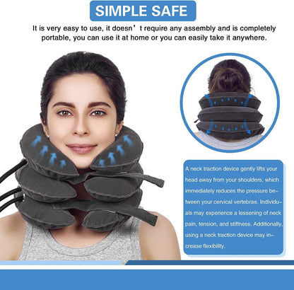 Neck Traction Device, Cervical Stretcher, Neck Support, Neck Pain Relief, Posture Corrector