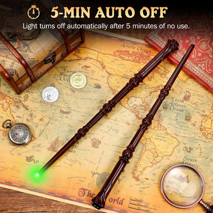 Harry Potter Wooden Magic Wand with Fire Ball