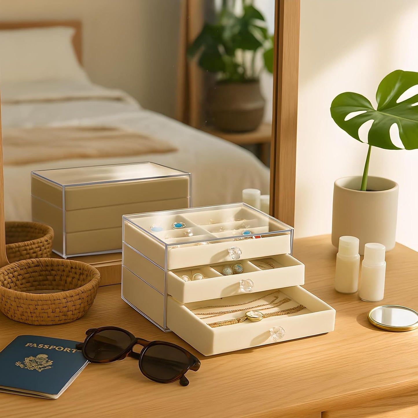 3 Drawers Jewelry Organzier