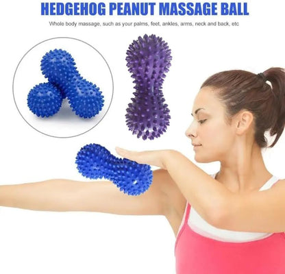 Peanut Massage Roller - Deep Tissue Muscle Pain Relief Back Neck Shoulder Massage Roller