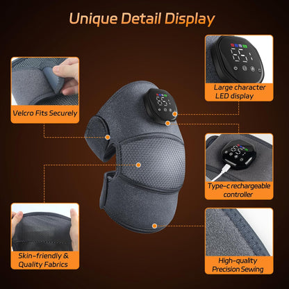 Knee Massager | Heating Pad | Vibration Massager | Knee Support | Pain Relief Device