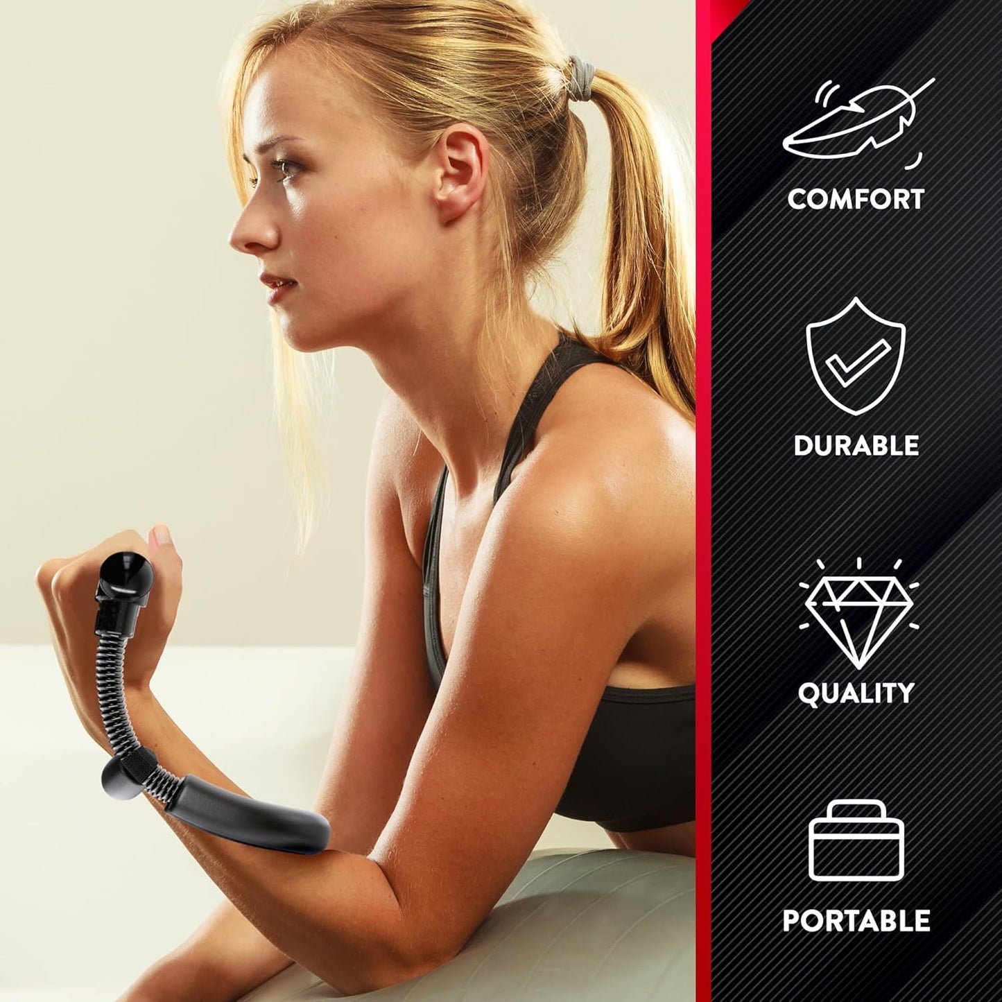 Forearm Exerciser - Wrist Strengthener - Arm Trainer & Forearm Flexor