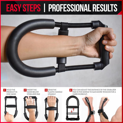 Forearm Exerciser - Wrist Strengthener - Arm Trainer & Forearm Flexor