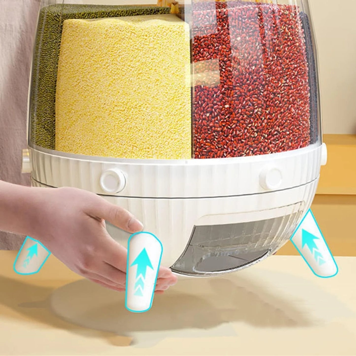6 in 1 6Kg Countertop Cereal Dispenser