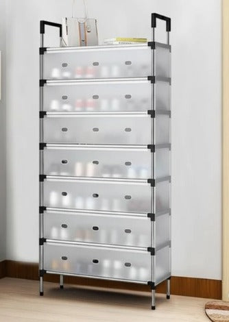 Dust Proof Shoe Organzier Rack - Heavy Duty Storage Stand