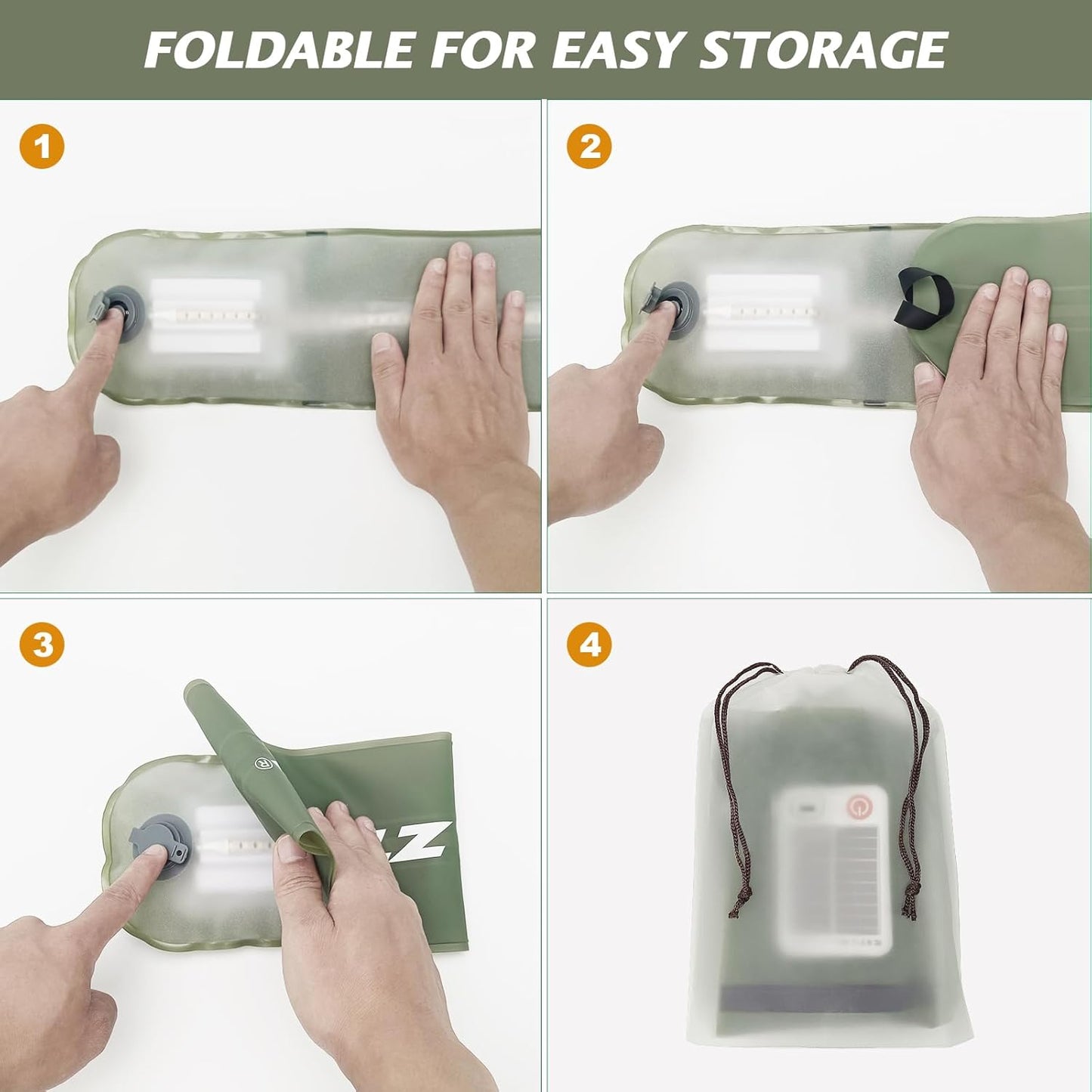 Inflatable Solar Rechargeable LED Camping Light