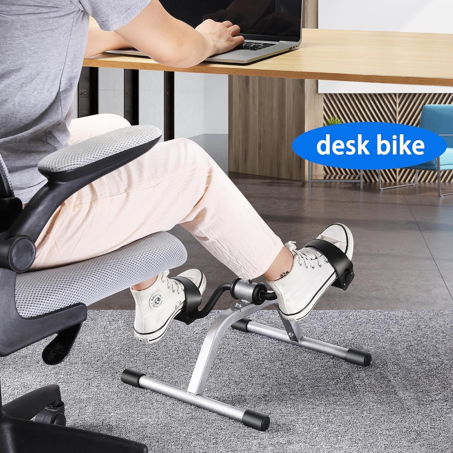 Mini Exercise Bike - Pedal Exerciser - Arm & Leg Trainer - Home Fitness Cycle