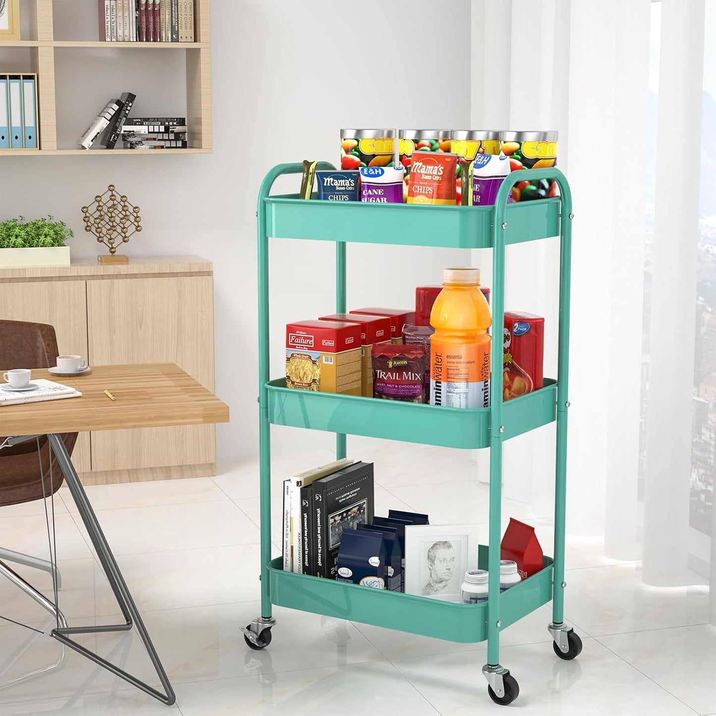 3-Tier Kitchen Storage Trolley