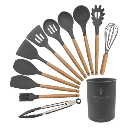 12 Piece Silicone Spoon Set