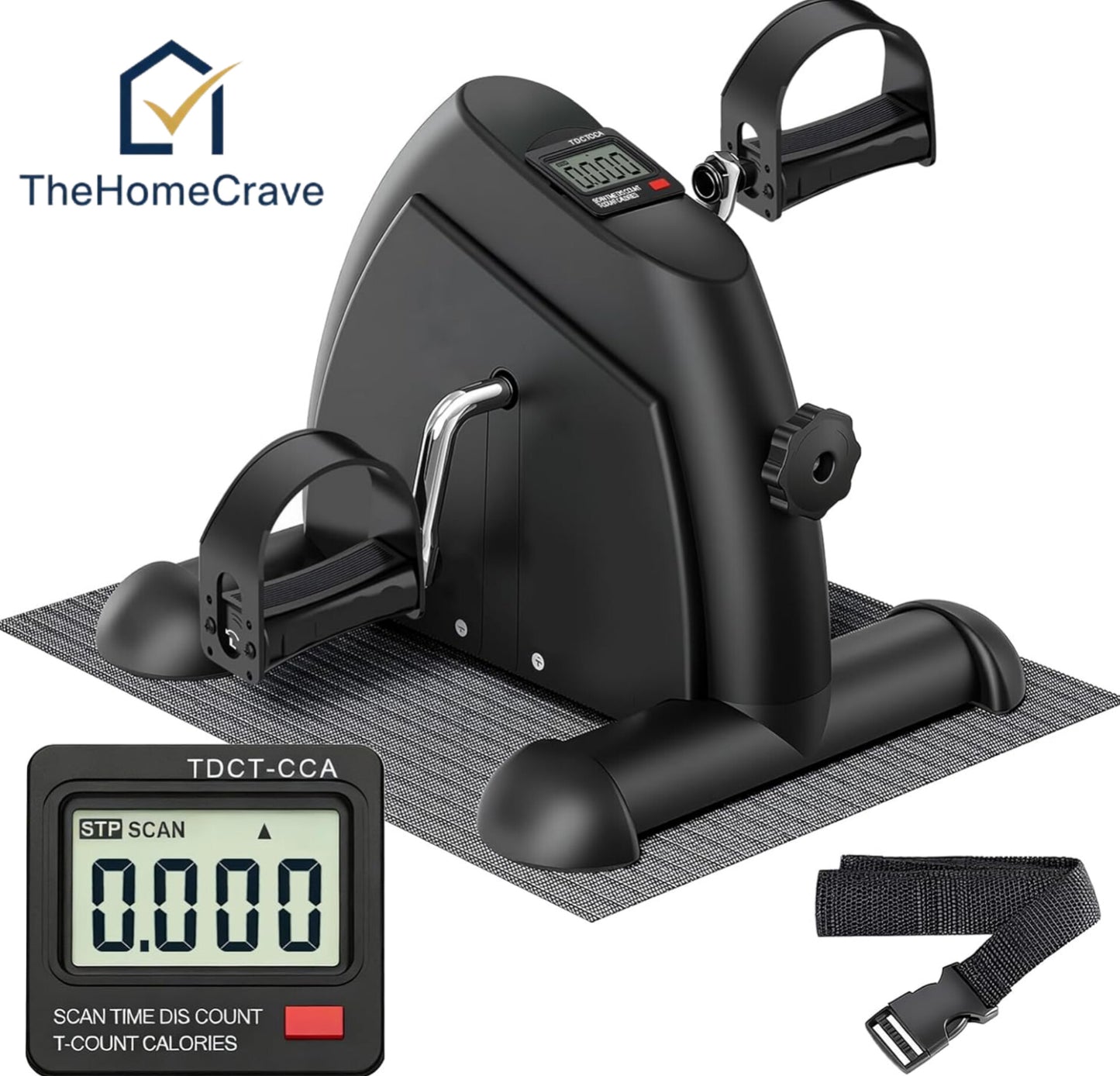 Mini Exercise Bike | Pedal Exerciser | Home Fitness Trainer | Leg Workout Machine
