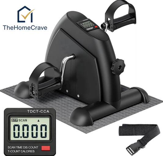 Mini Exercise Bike | Pedal Exerciser | Home Fitness Trainer | Leg Workout Machine