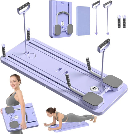 Portable Pilates Reformer Board – Full Body Home Workout Equipment