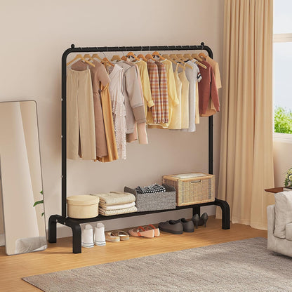 Metal Clothing Rack Double Pole