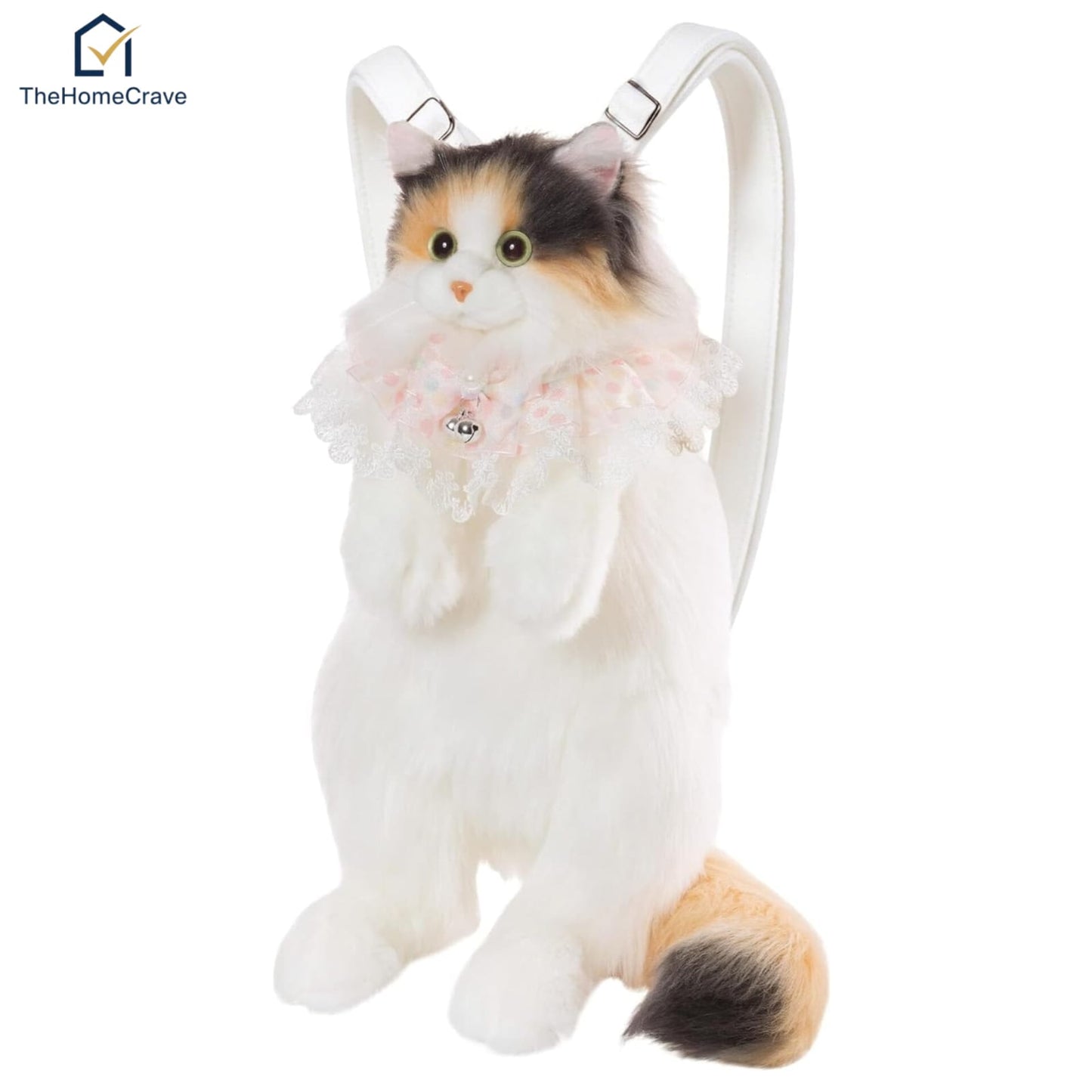 Kawaii Cat Plush Backpack – Cute & Fluffy Kitty Bag