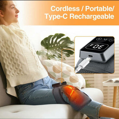 Knee Massager | Heating Pad | Vibration Massager | Knee Support | Pain Relief Device