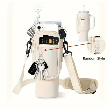 Stanley 40oz Tumbler Carrier  – Adjustable Strap & Phone Pocket