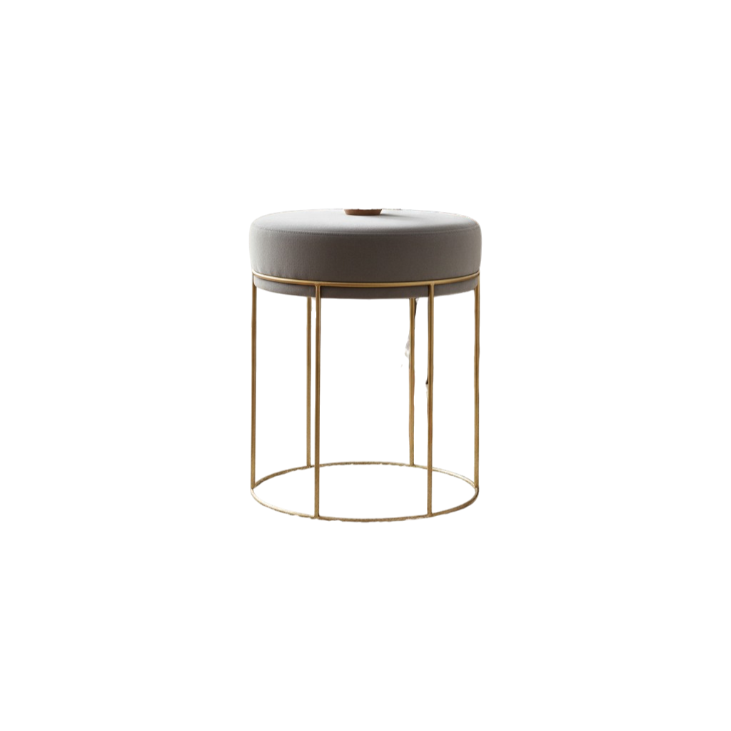 TitaniumEdge Modern Velvet Stool