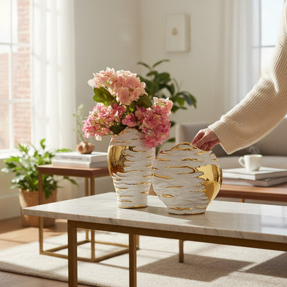 Terra Eclipse Designer Vase Pair