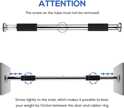Iron Door Way Gym Bar – Adjustable Pull Up Bar for Doorway