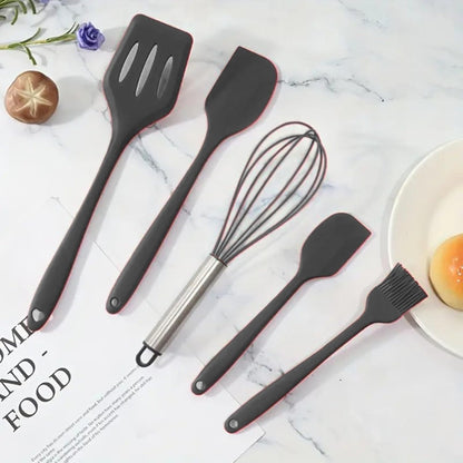 5-Piece Silicone Kitchen Utensil Set