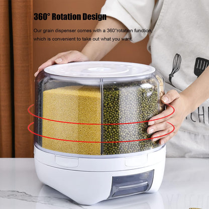 360° Rotating Rice Food Dispenser