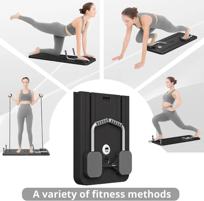 Portable Pilates Reformer Board – Full Body Home Workout Equipment