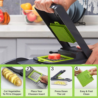16-in-1 Vegetable Cutter with Container