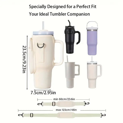 Stanley 40oz Tumbler Carrier  – Adjustable Strap & Phone Pocket