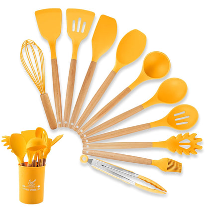 12 Piece Silicone Spoon Set